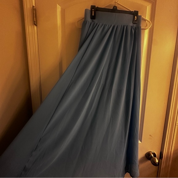 Torrid Blue A-Line Maxi Skirt Casual - Picture 2 of 5